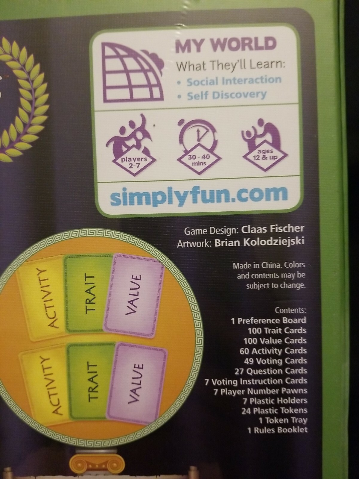 Qualities Board Game by Simply Fun NEW! Social interaction & self discovery game