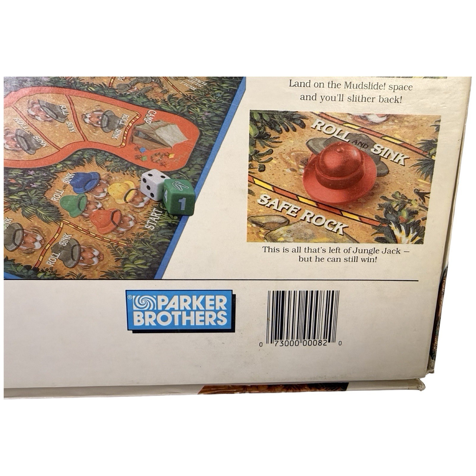 Quicksand Board Game 1989 Parker Brothers “Slip, Slide or Sink!” Incomplete