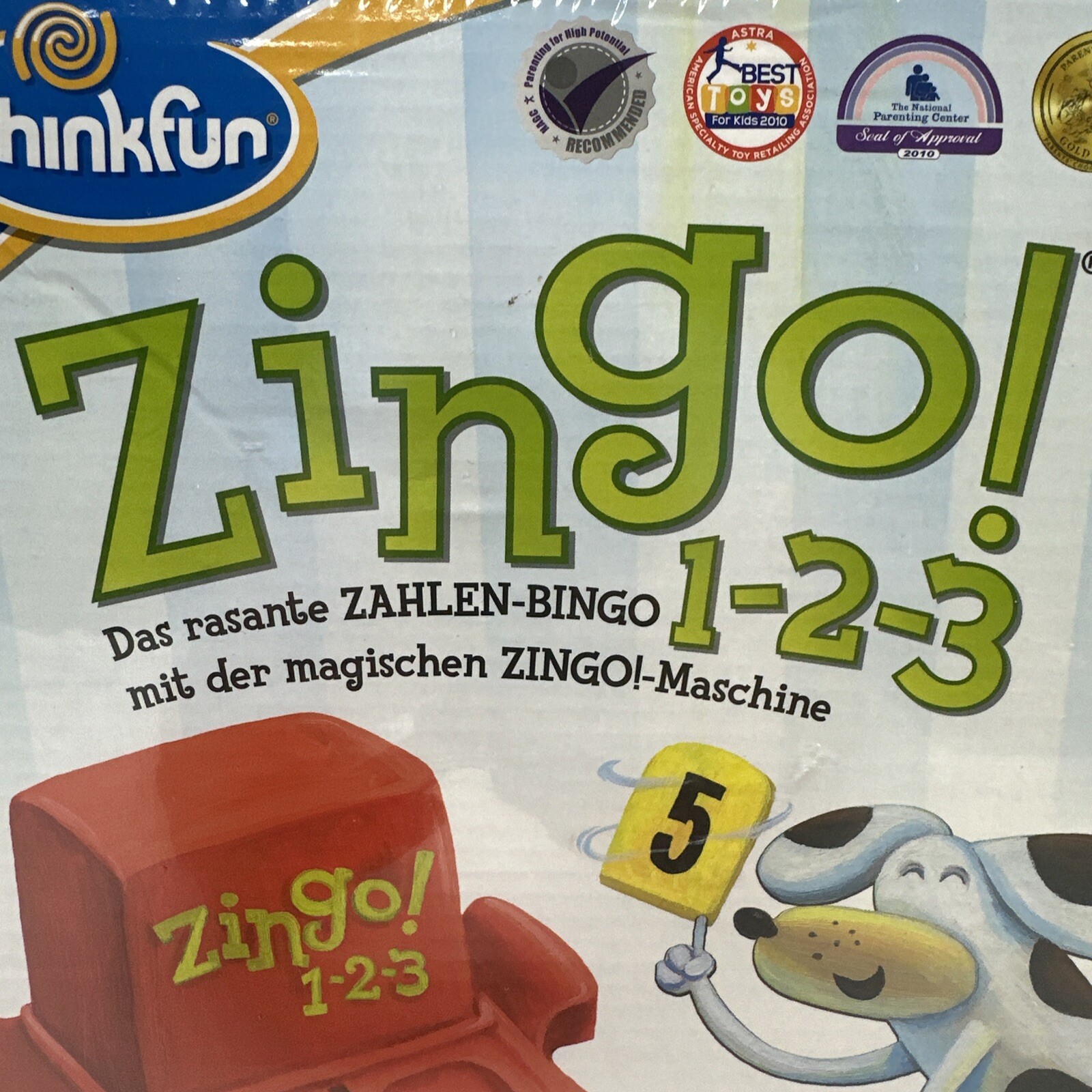 ThinkFun Zingo 76352 1-2-3 The Fast Number Bingo from 4 Years