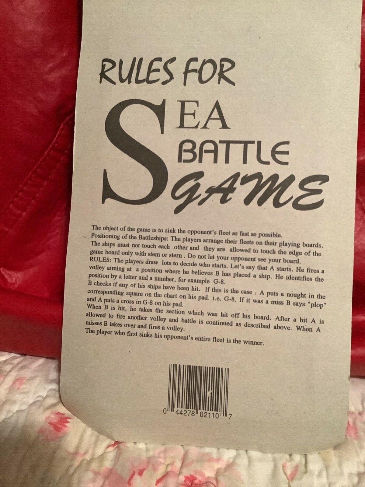 MIni TRAVEL GAMES: SEA BATTLE – Vintage 1993
