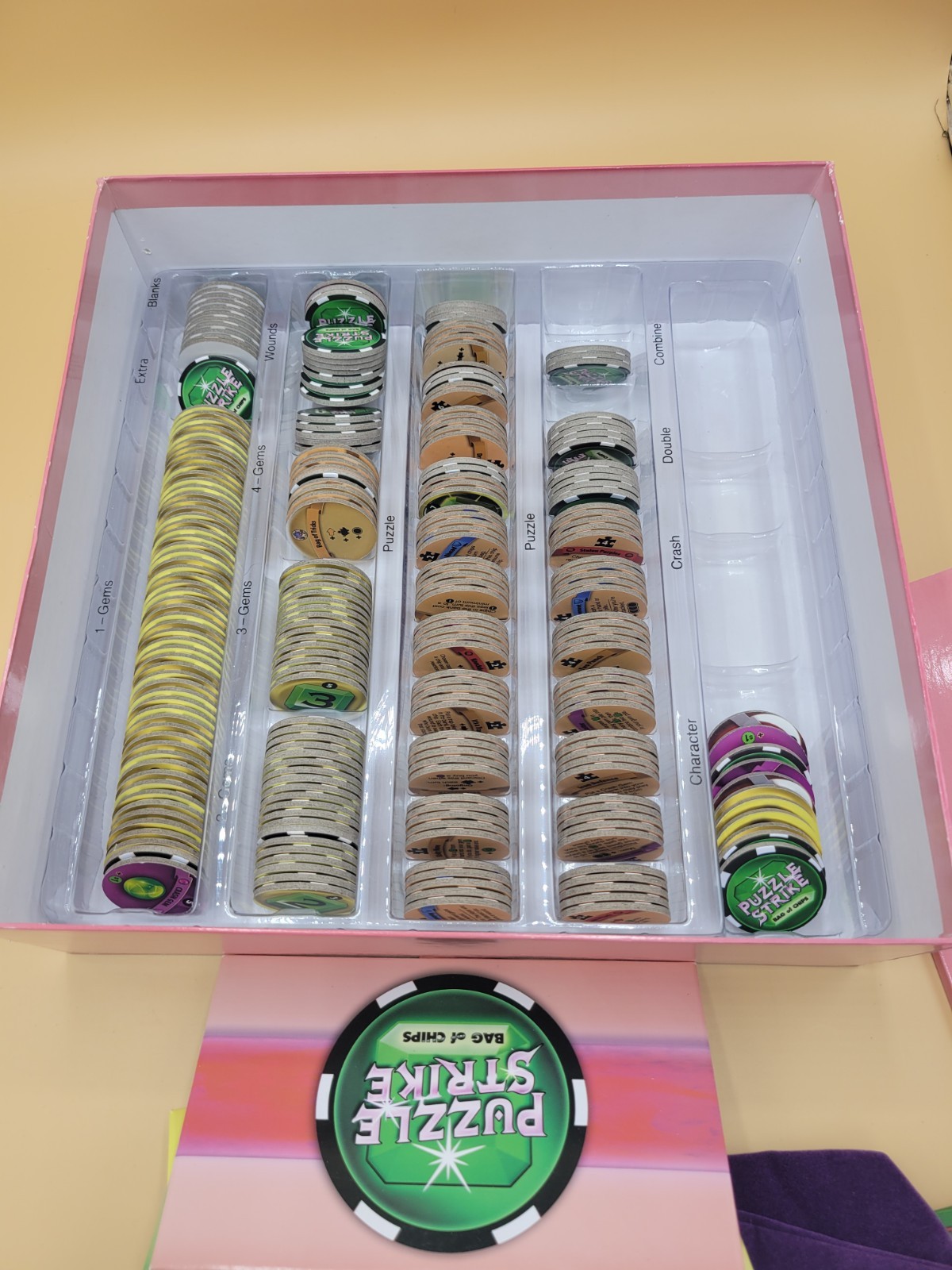 Puzzle Strike: Bag of Chips and upgrade pack by Sirlin 2nd And 3rd Set Used Read