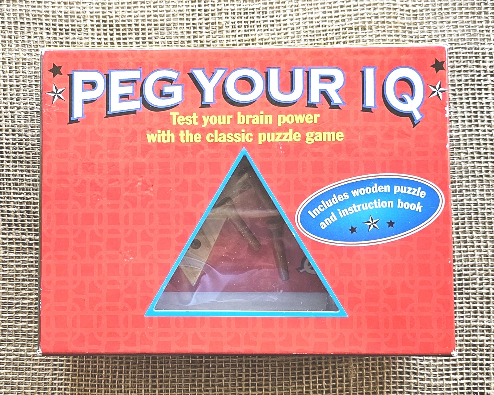 Peg Your IQ Dave Oliver Peg Board Game W/ Manual Sterling Inovations