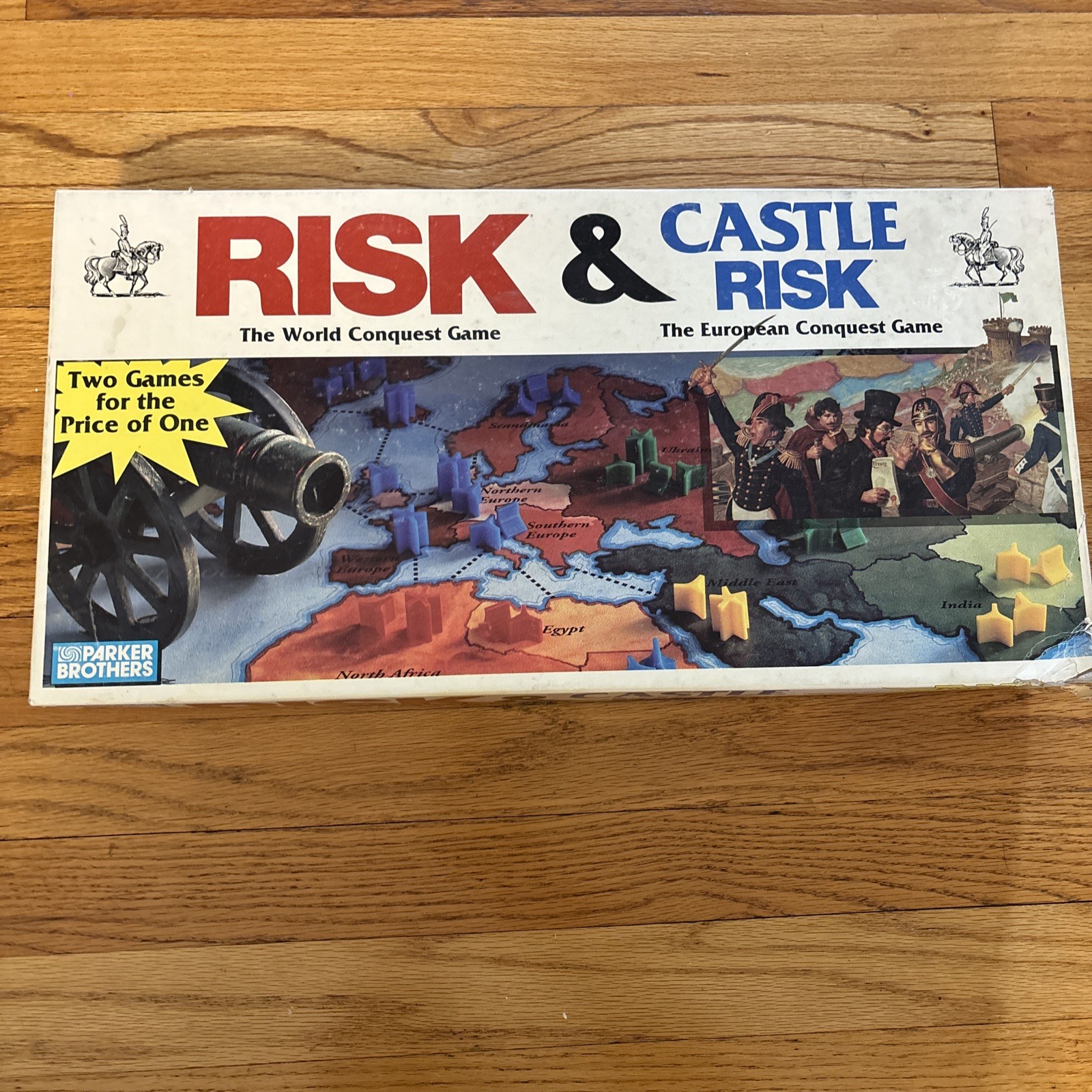 1990 Risk and Castle Risk Board Game Vintage Parker Brothers -great Condition!!