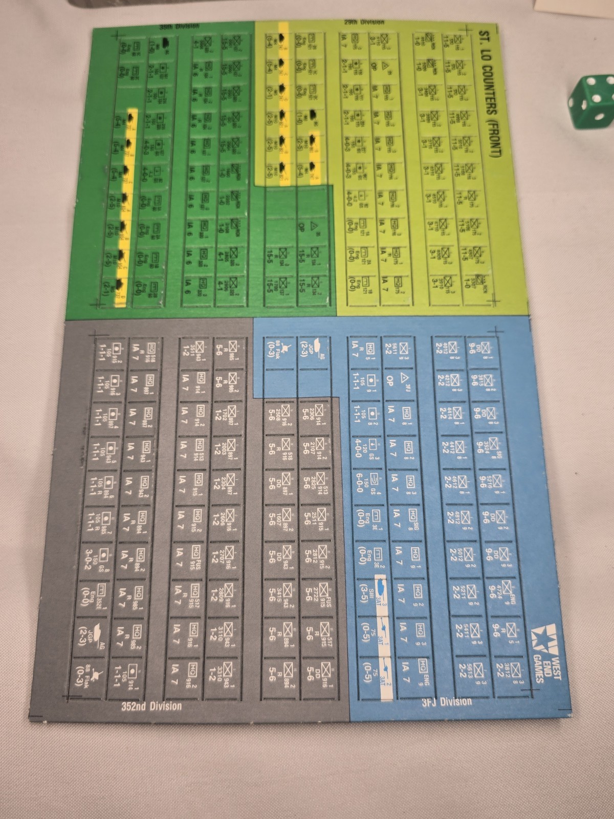 New West End Games: ST LO – The Breakout Begins – Normany 1944 Game (UNPUNCHED)
