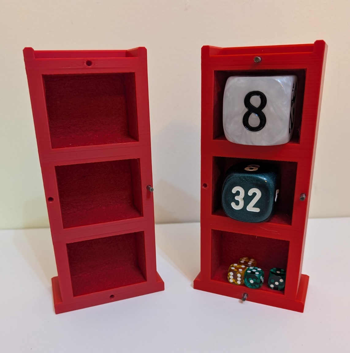 Cube-Tower™ Backgammon Doubling Cube Display & Storage Tower – Choose Color
