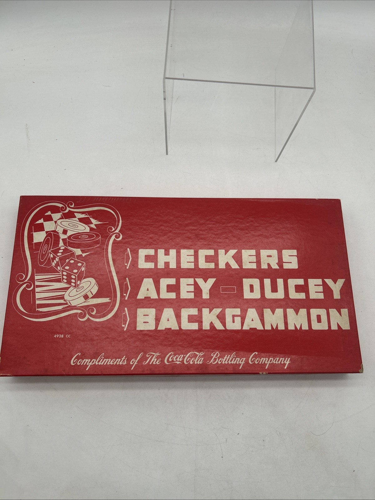 Coca-Cola Milton Bradley Checkers Acey-Ducey World War 2 Game Set