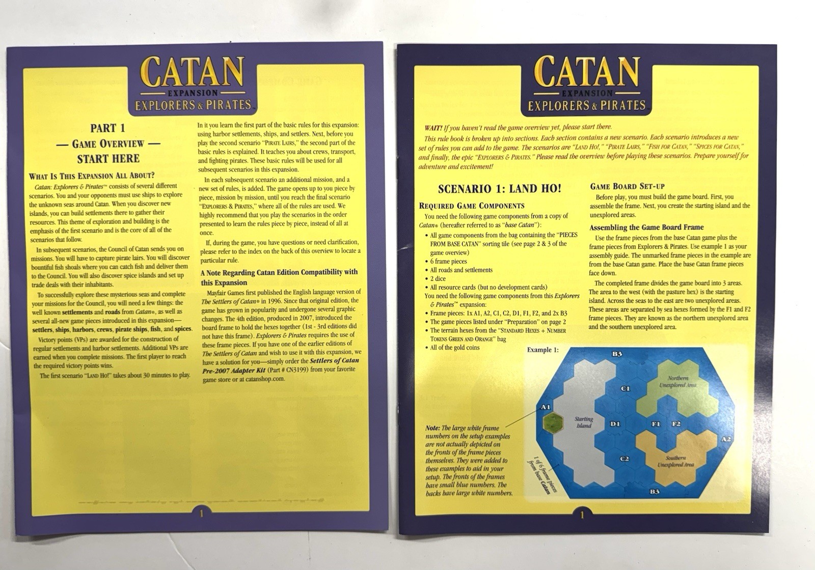 CATAN Expansion set- Catan: Explorers & Pirates – 100% Complete- Mayfair Games