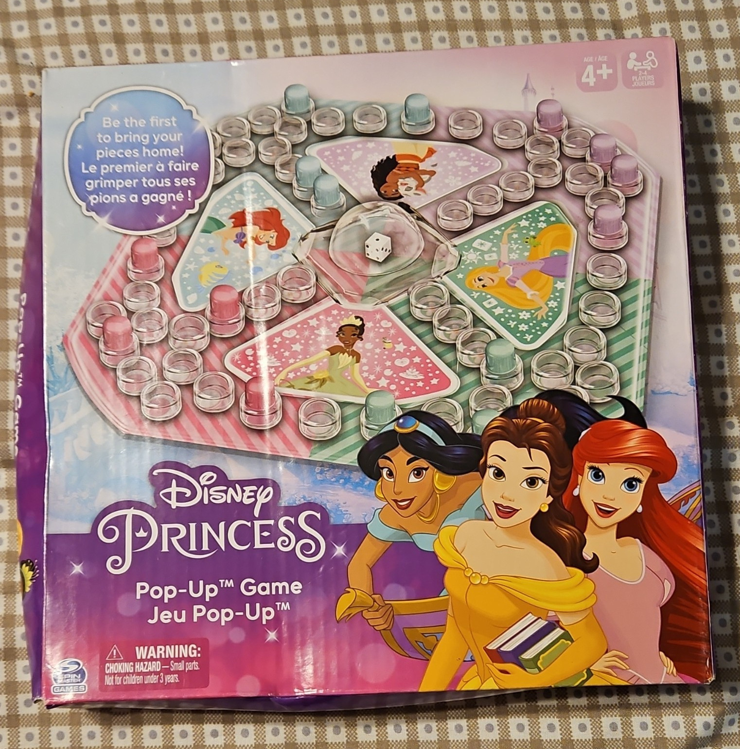 Disney Princess Pop-Up Game Board Game Movie & TV Theme, Ages 4+, 4 Players