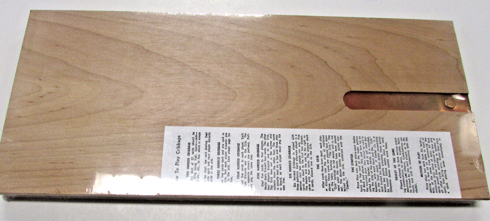 New Vintage Crisloid Cribbage Board Style No. 1010 Pig Design – Rare