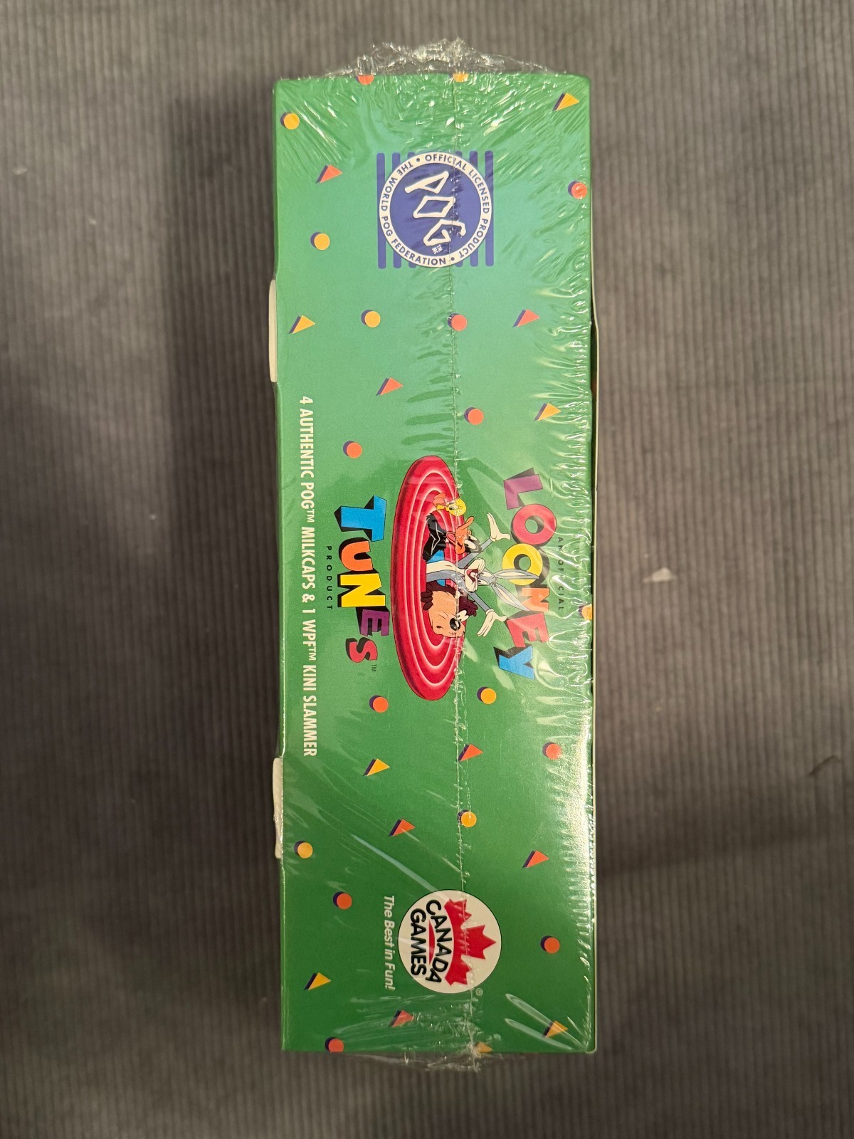 RARE 1995 Looney Tunes POG Factory Sealed 36 Pack Display Box Canada Games WPF