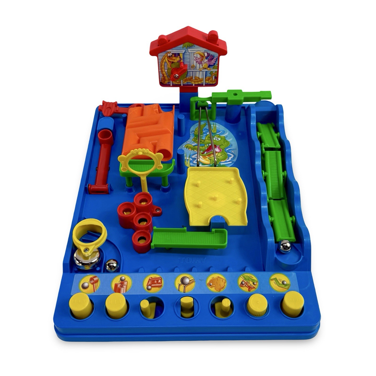 TOMY Screwball Scramble Game Complete Tested With Box Marble Maze Skill Game