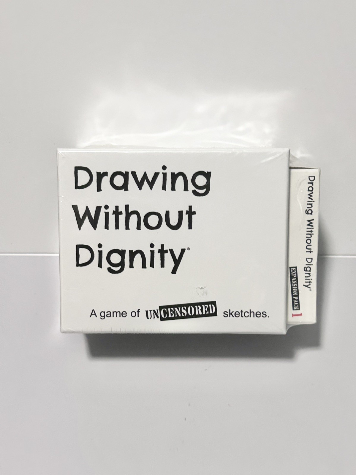 Drawing Without Dignity Party Game + Expansion Pack 1 Adult Card Game Complete