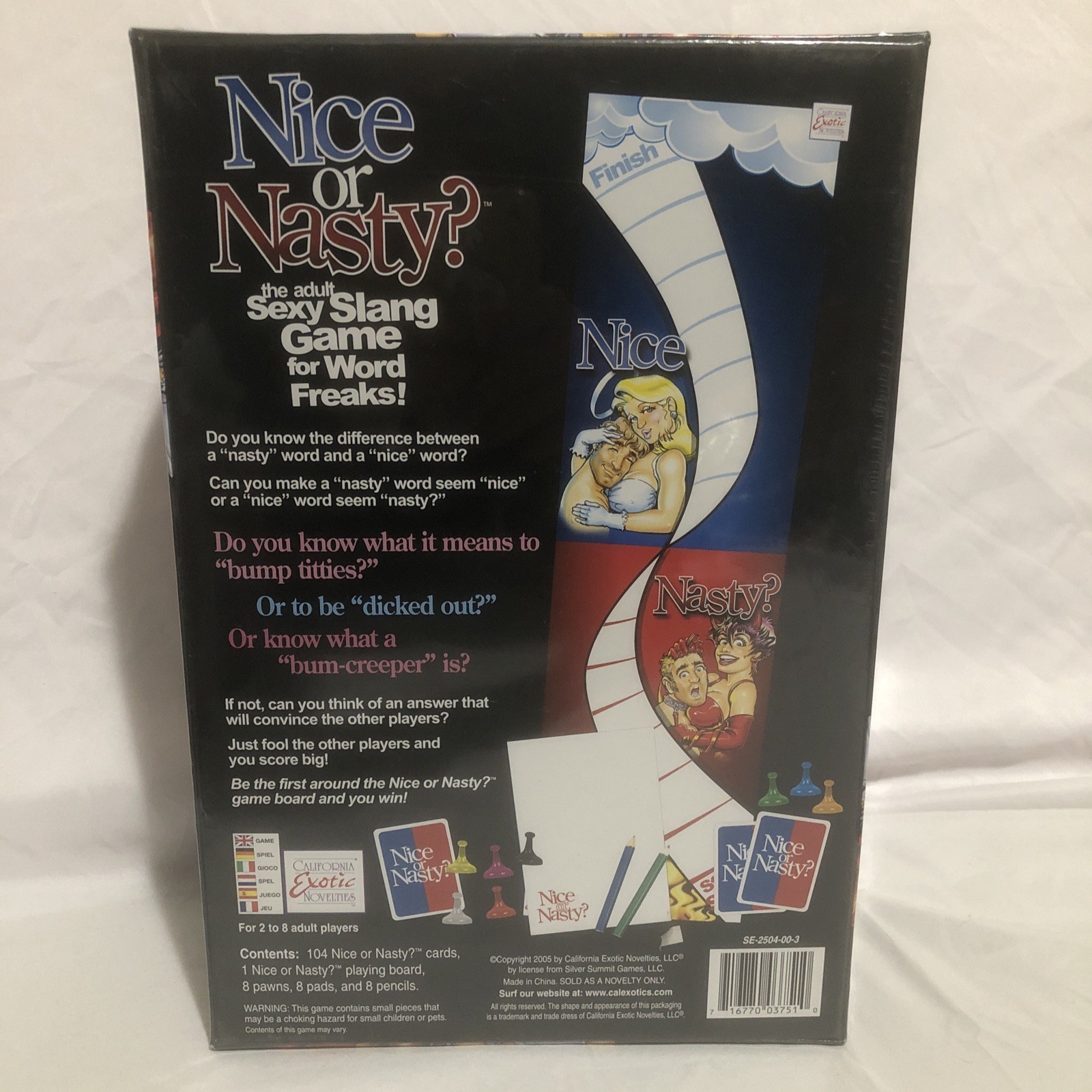 California Exotic Novelties | Nice or Nasty | Adult Sexy Slang Game