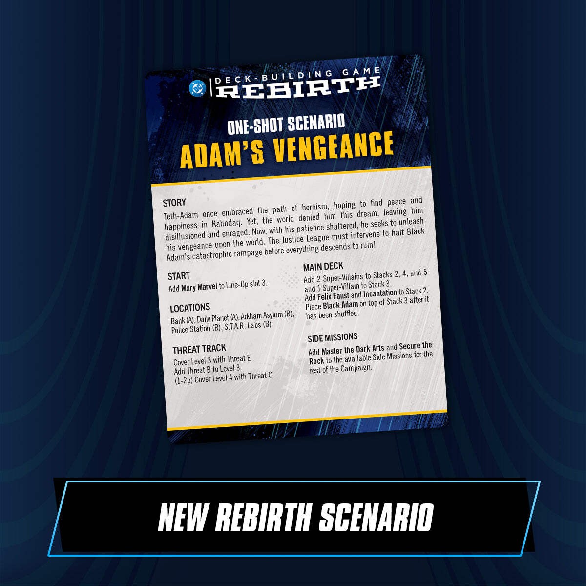 DC Deck-Building Game: Rebirth One-Shot Pack 3 — Adam’s Vengeance