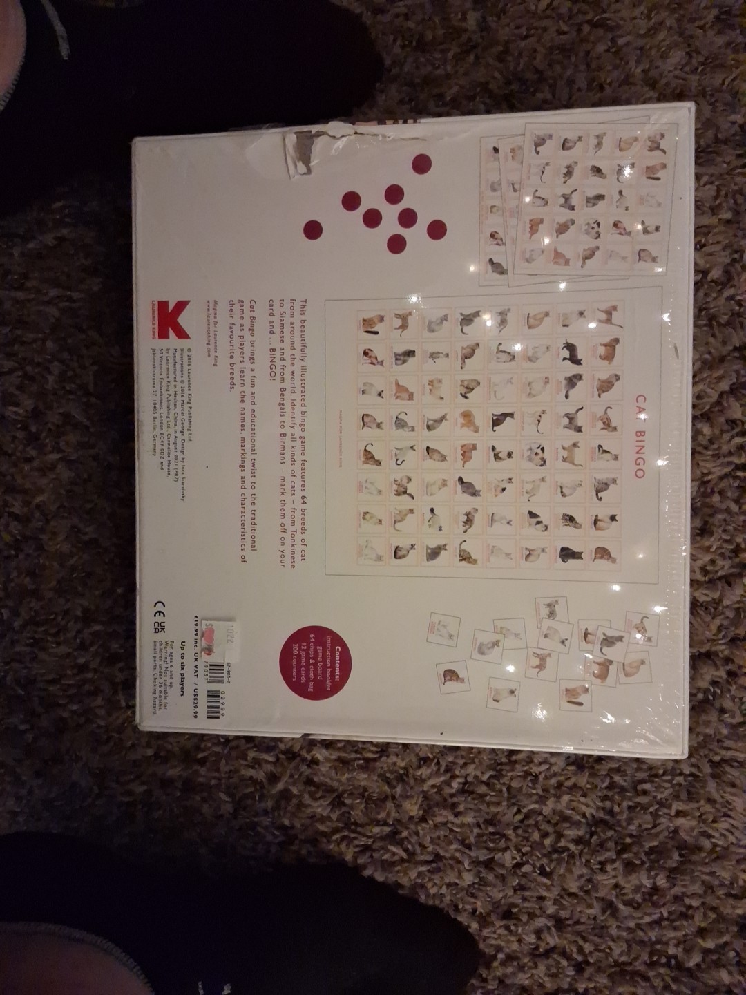 NEW Sealed Cat Bingo by Marcel George Board Game New Sealed Cat Lovers