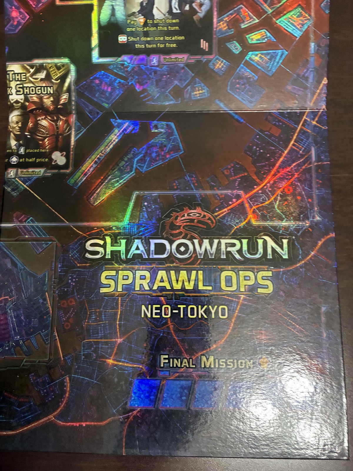 Shadowrun Sprawl Ops Legendary board kickstarter game coop competitive solo 1-4p