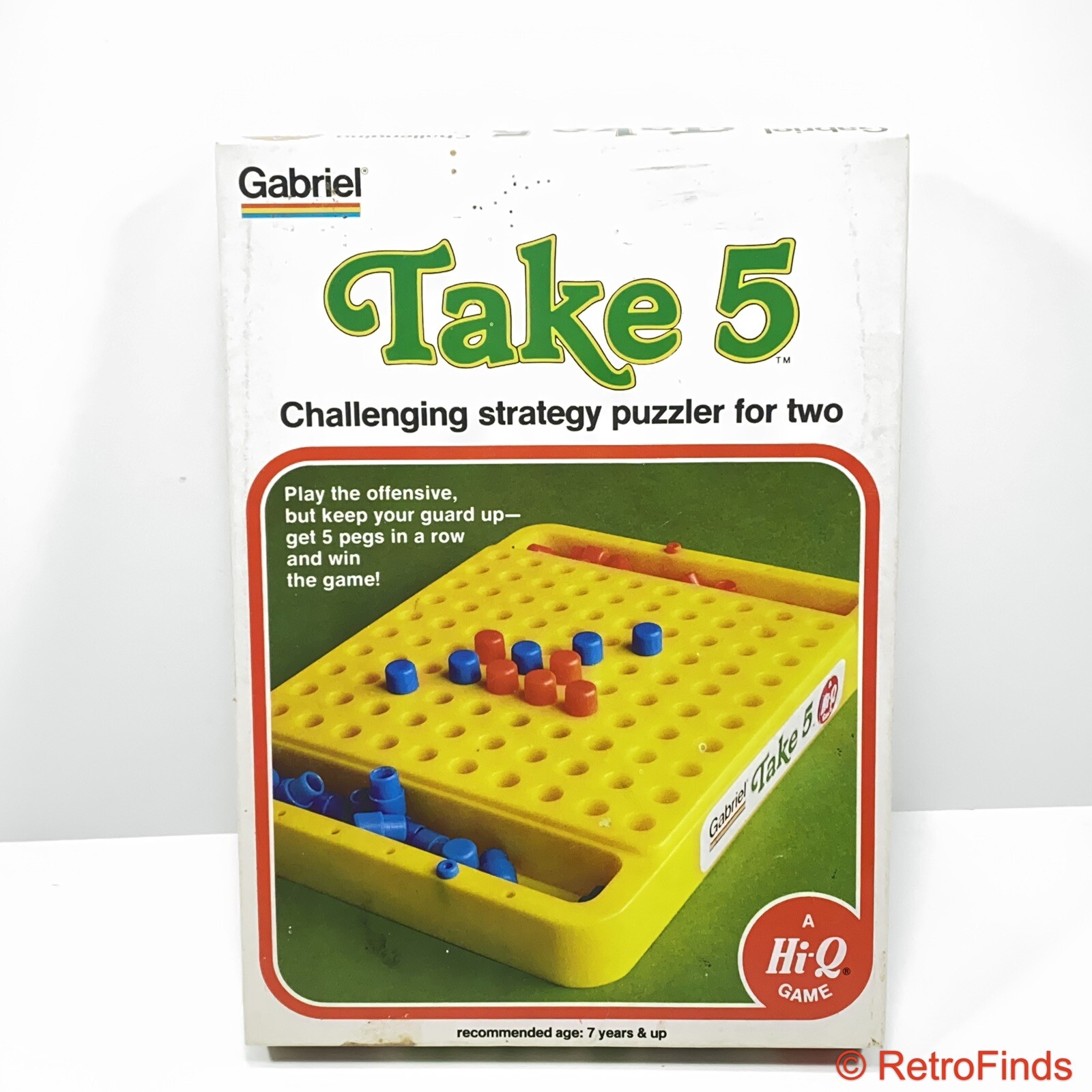 Vtg Take 5 Strategy Peg Game (1977, Gabriel) Complete