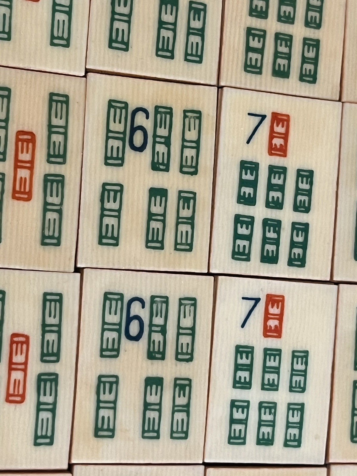 Vtg 1920s French Ivory Pyralin Mahjong Set original Box 142 tiles two-layer wood