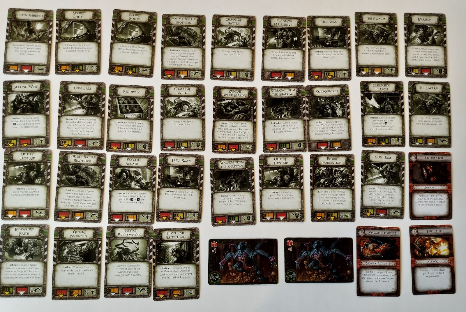 Space Hulk Death Angel The Card Game Lot Space Marine Mission Pack 1 Player Aid