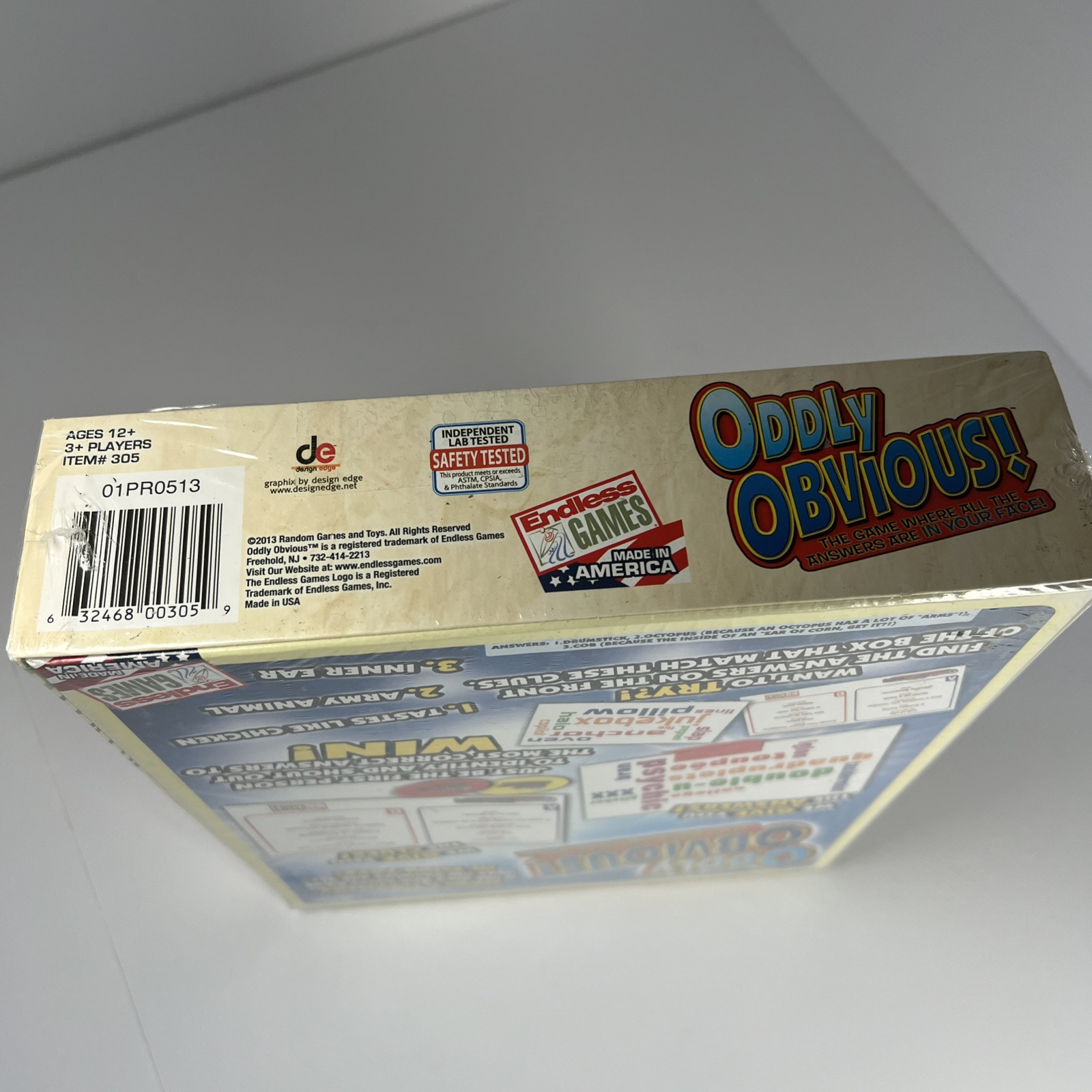 Oddly Obvious Endless Games Card Game Party Family Factory Sealed NEW