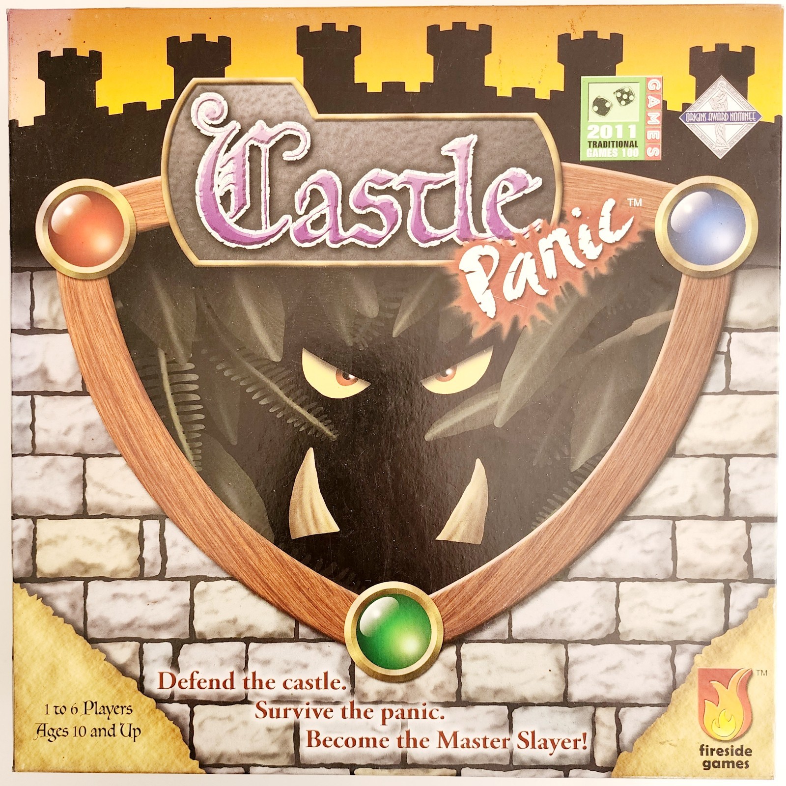 2010 Castle Panic Fireside Games RPG Board Game Complete Origins Nominee INVRM