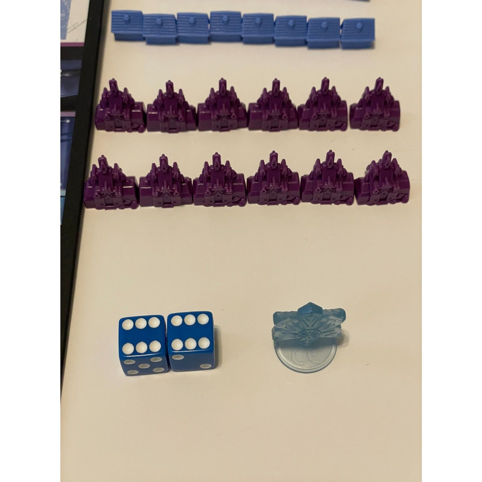 Disney Frozen 2 Monopoly Game No Box, All Pieces are Complete