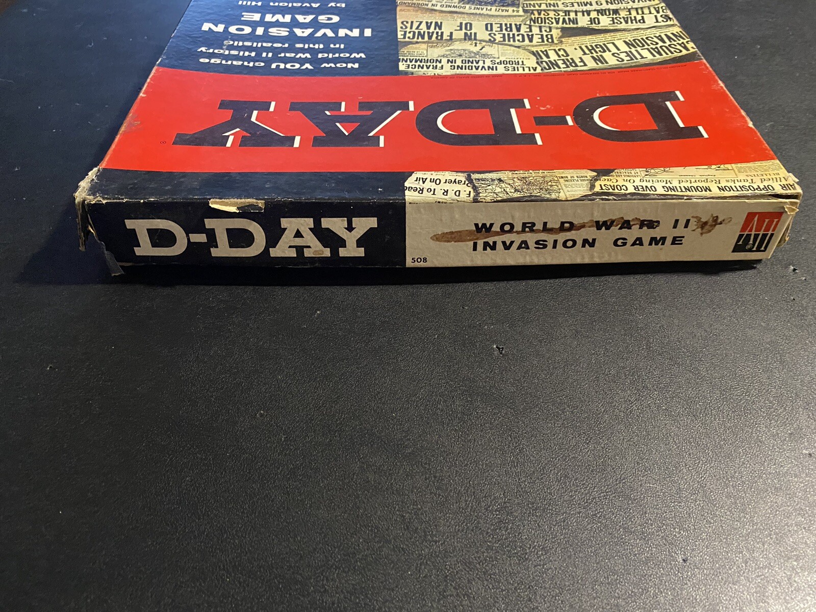 1961 Vintage Avalon Hill D-Day Invasion Board Game World War II WW2 War Strategy