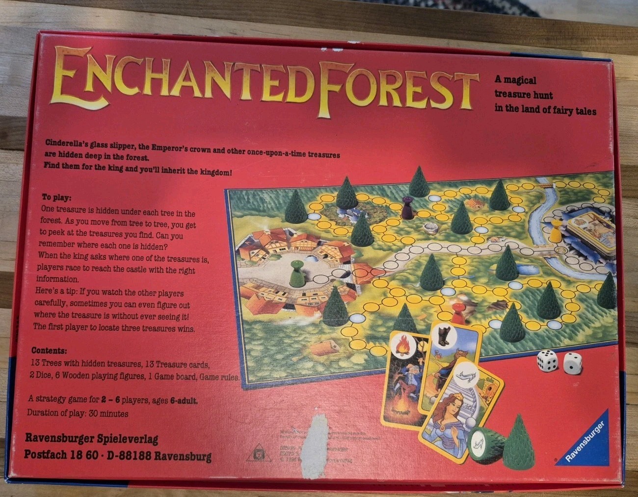 Enchanted Forest Board Game Ravensburger 1994 Vintage Complete