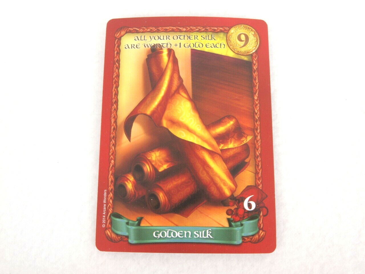 Sheriff of Nottingham Arcane Wonders Game Gen Con Promo Card GOLDEN SILK
