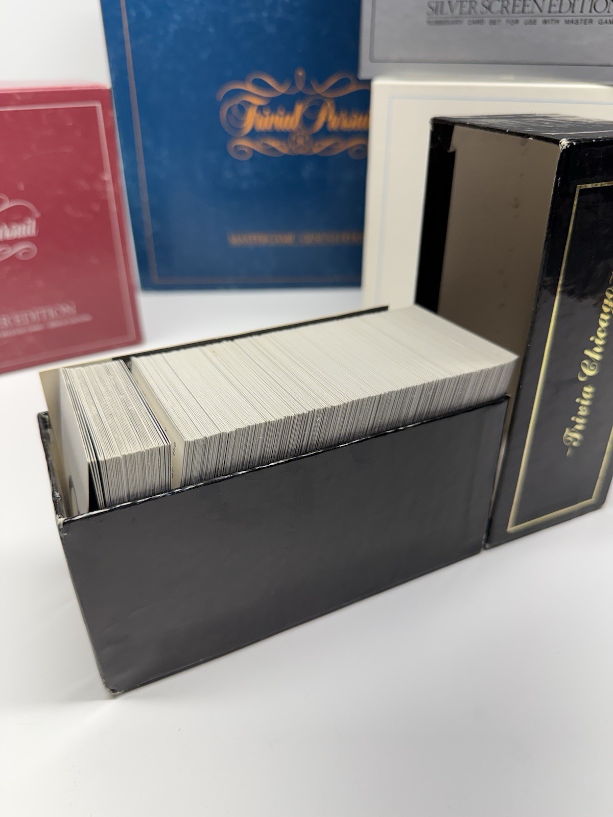 5 Games Vintage Original Trivial Pursuit Master Game & Subsidiary Games COMPLETE