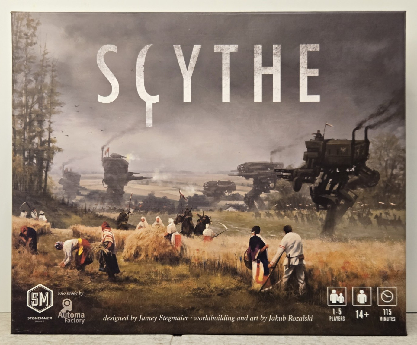 Scythe Board Game 2015 Stonemaier Games New Open Box Mostly Unpunched Complete