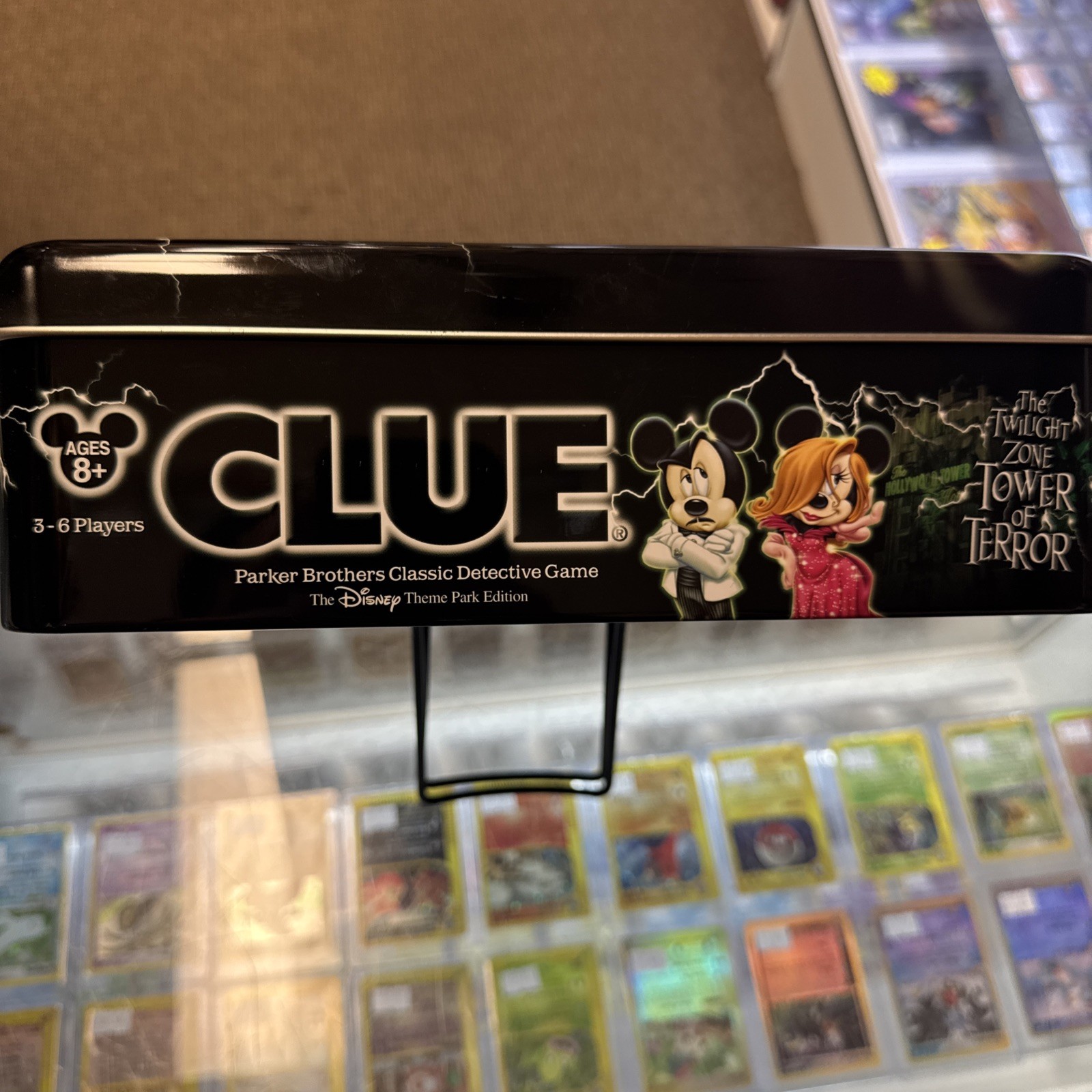 Clue The Twilight Zone Tower of Terror Detective Game Disney Theme Park Tin New