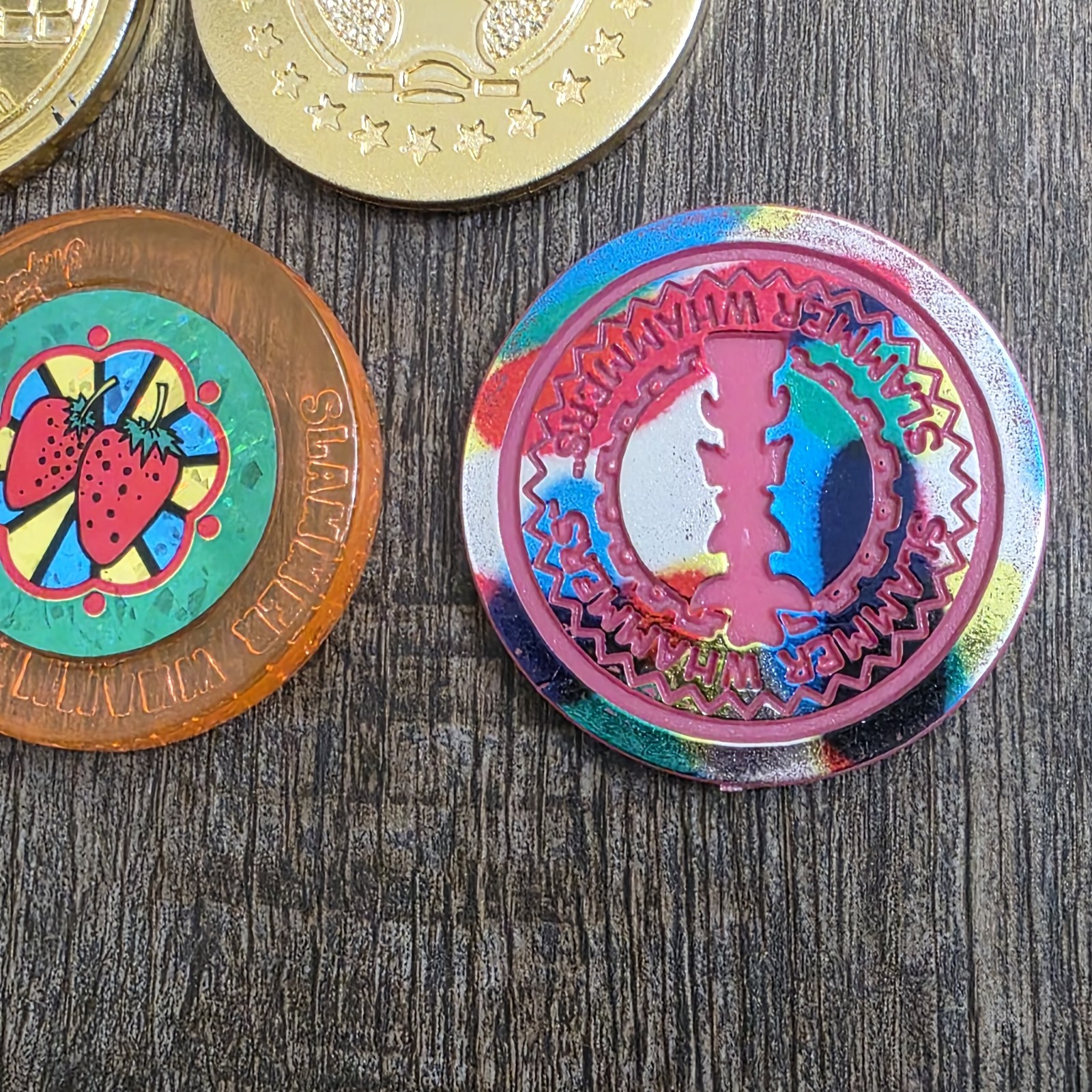 POG Slammer Whammers Mondo Metal Gold Imperial 1994 Lot of 8 Aluminum Rare