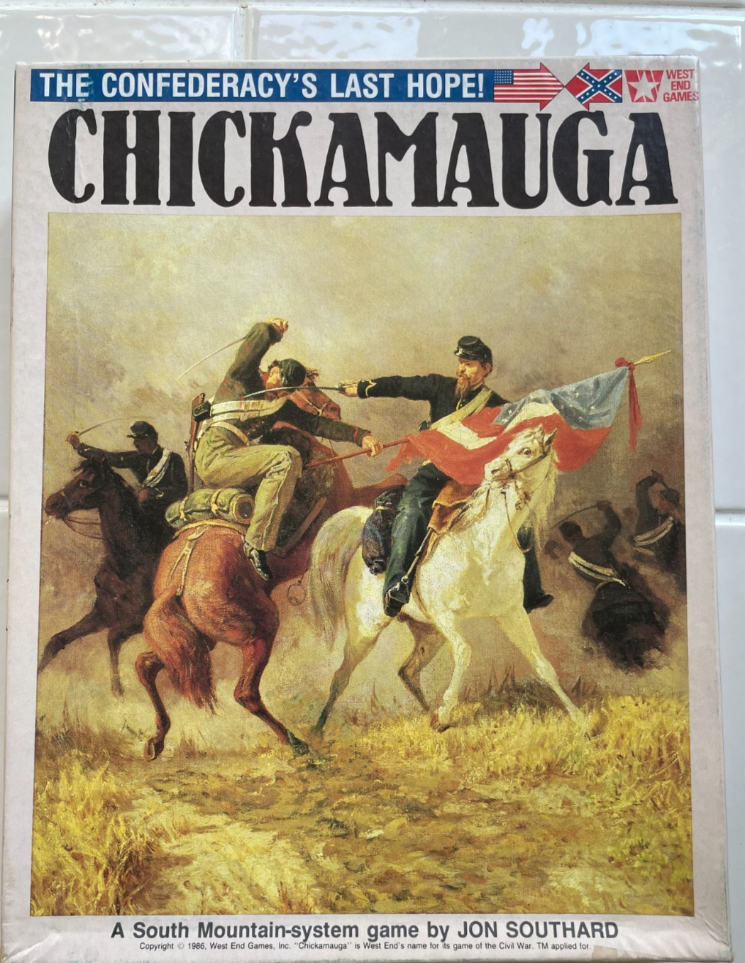 Chickamauga: Confederacy’s Last Hope -West End Games -1986 -missing 15 blanks