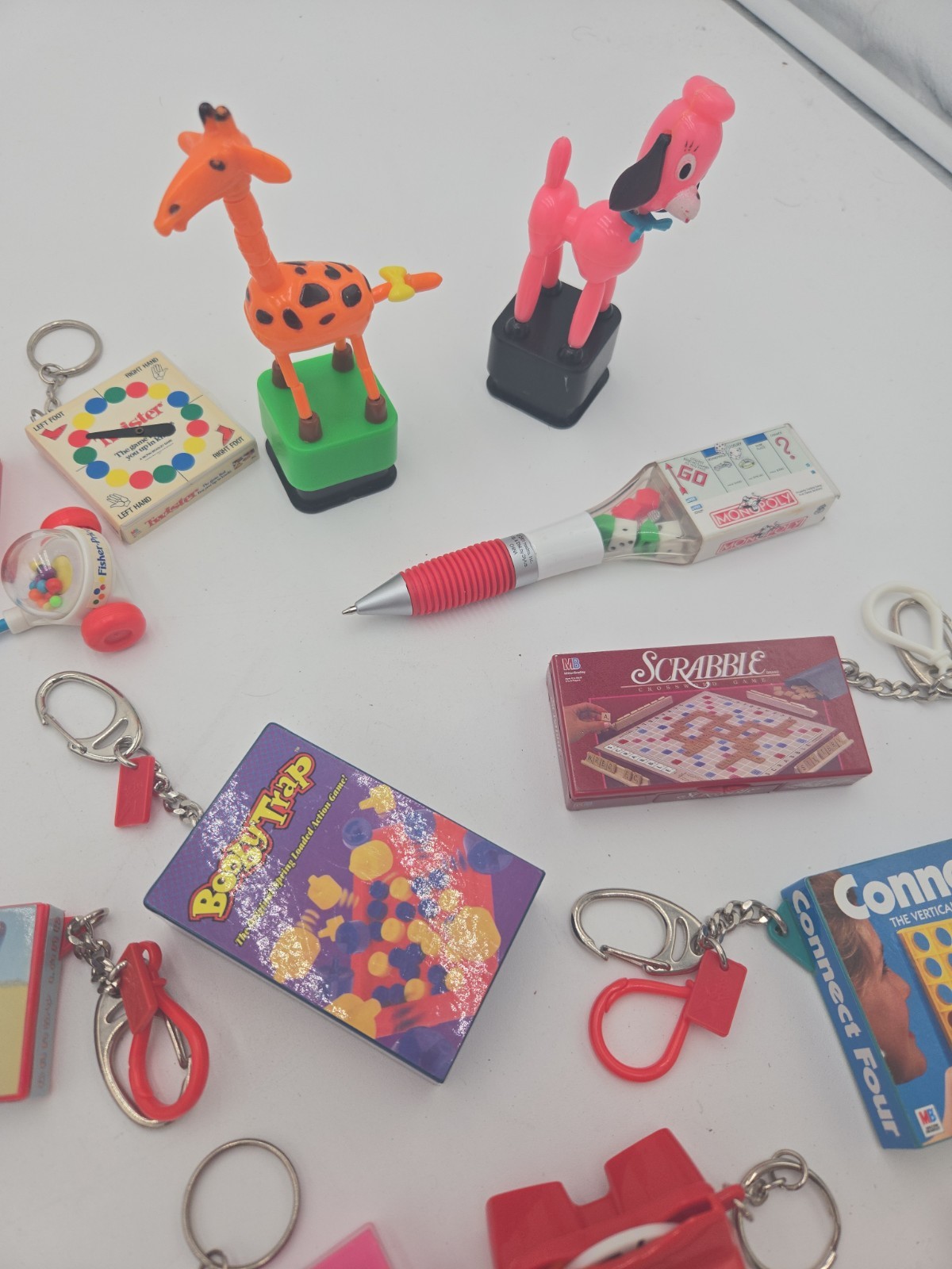 Vintage Y2K Mini Board Game Keychain Toy Lot Of 25 Toys Hasbro 90’s