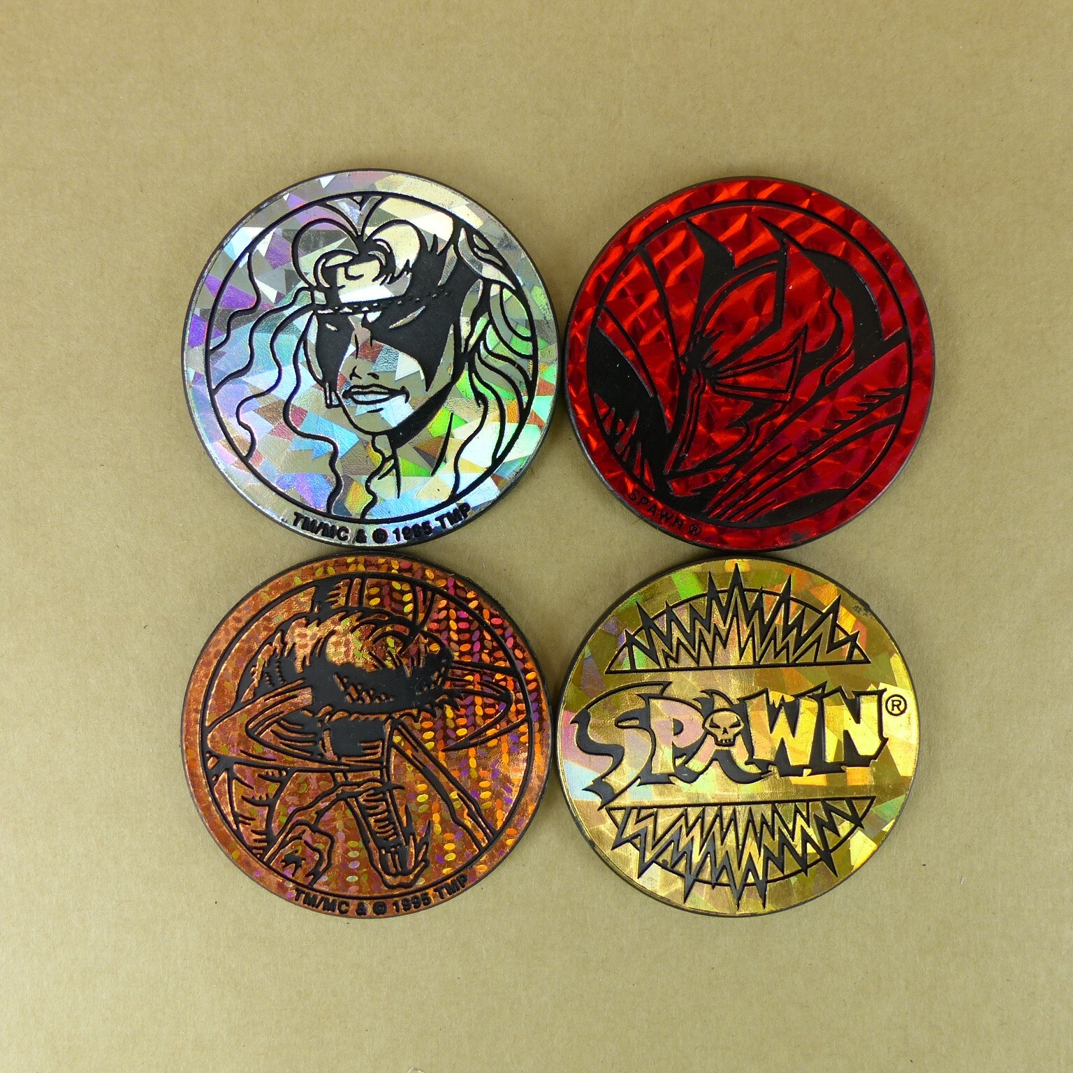 Lot of 4 SPAWN Kini Slammers Authentic The World POG Federation Todd McFarlane