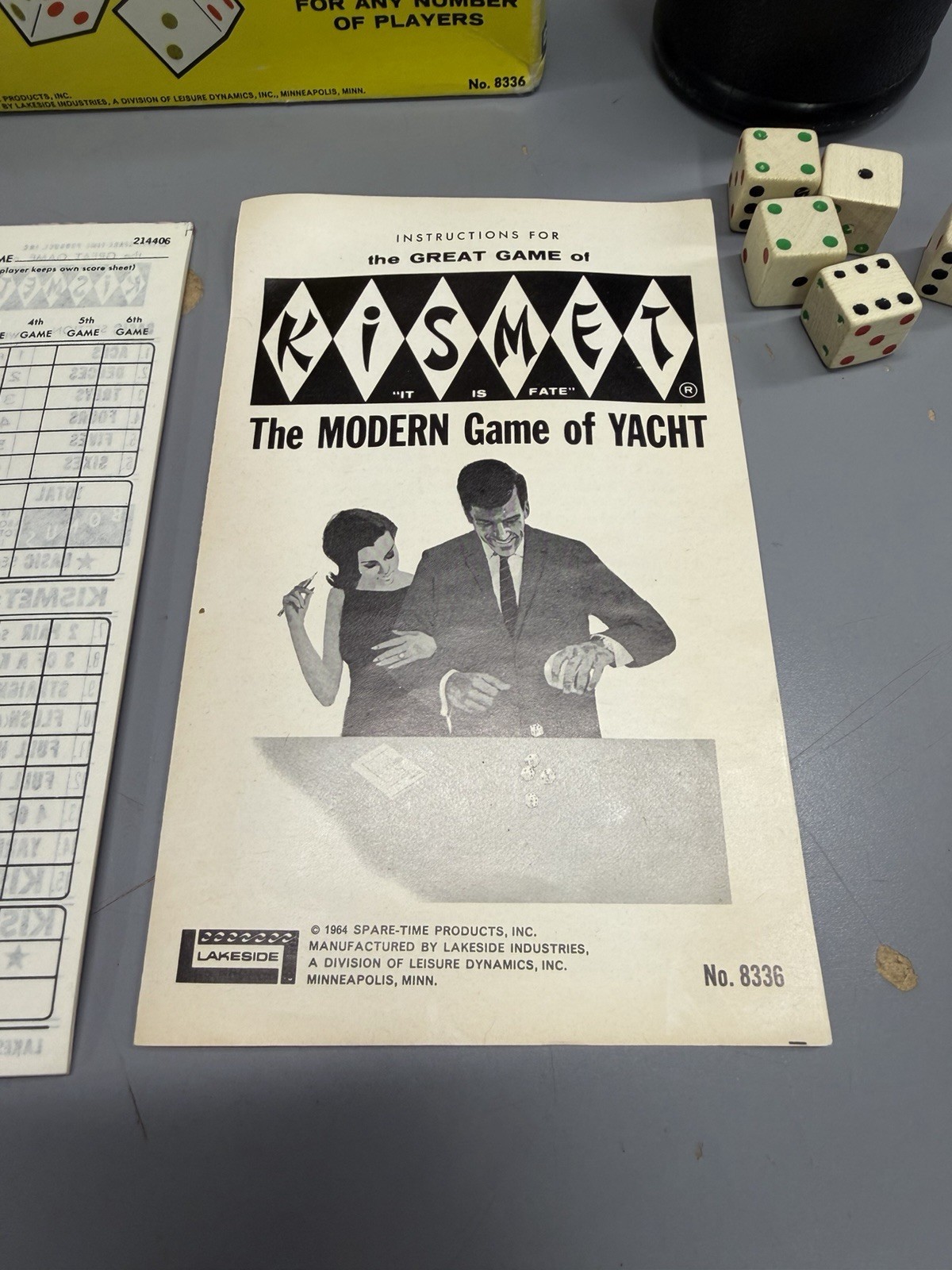 Vintage 1964 Kismet Game By Lakeside Complete With Original Box & Instructions