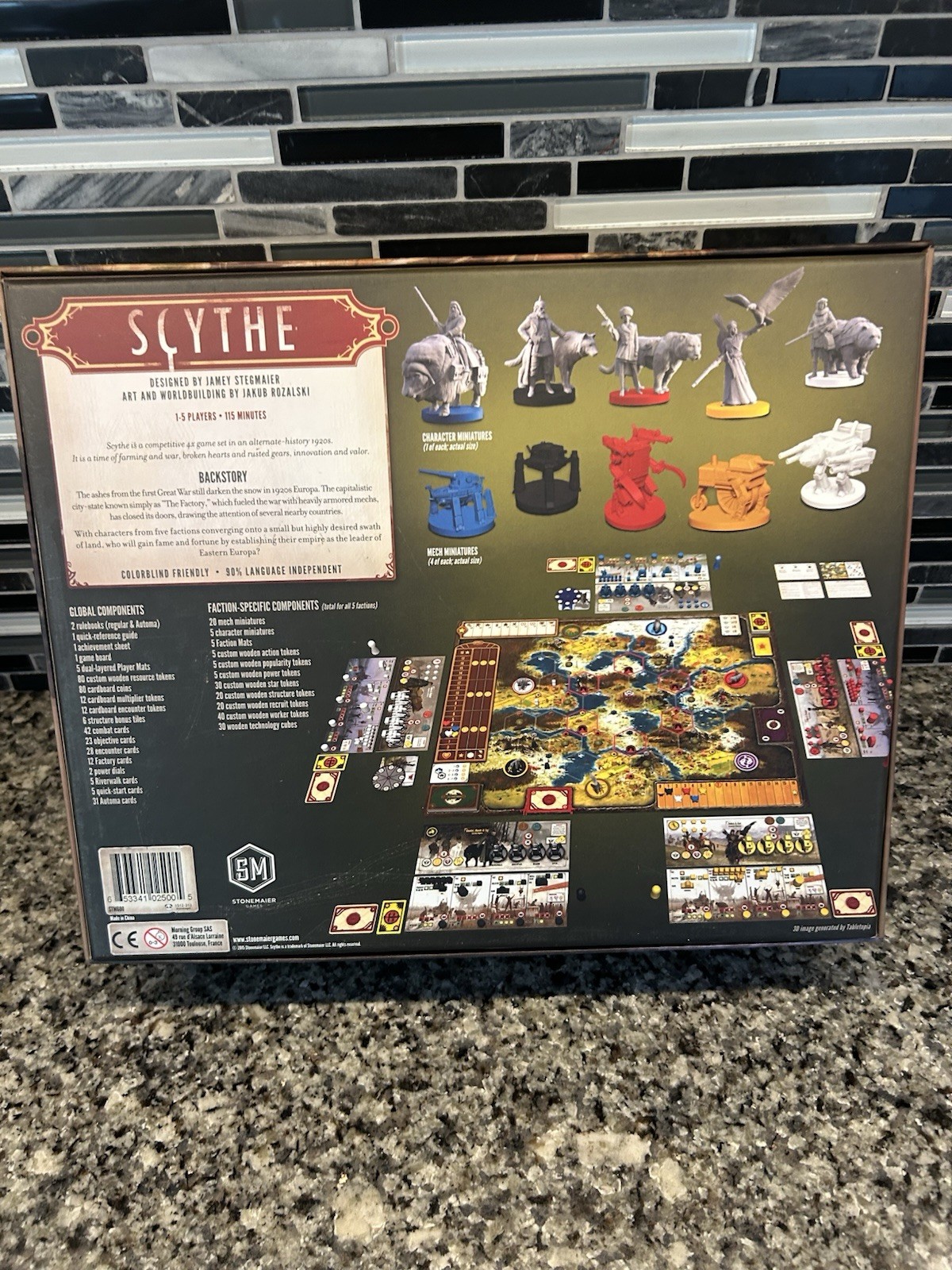 SCYTHE Board Game Stonemaier Games STM600 Unpunched Complete