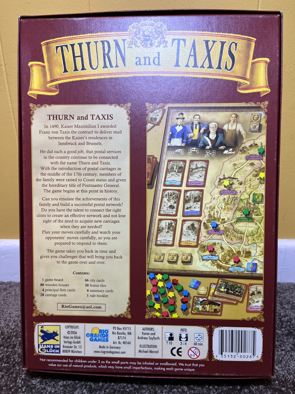 Rio Grande – Thurn and Taxis – Postal Service Game 100% Complete VG++