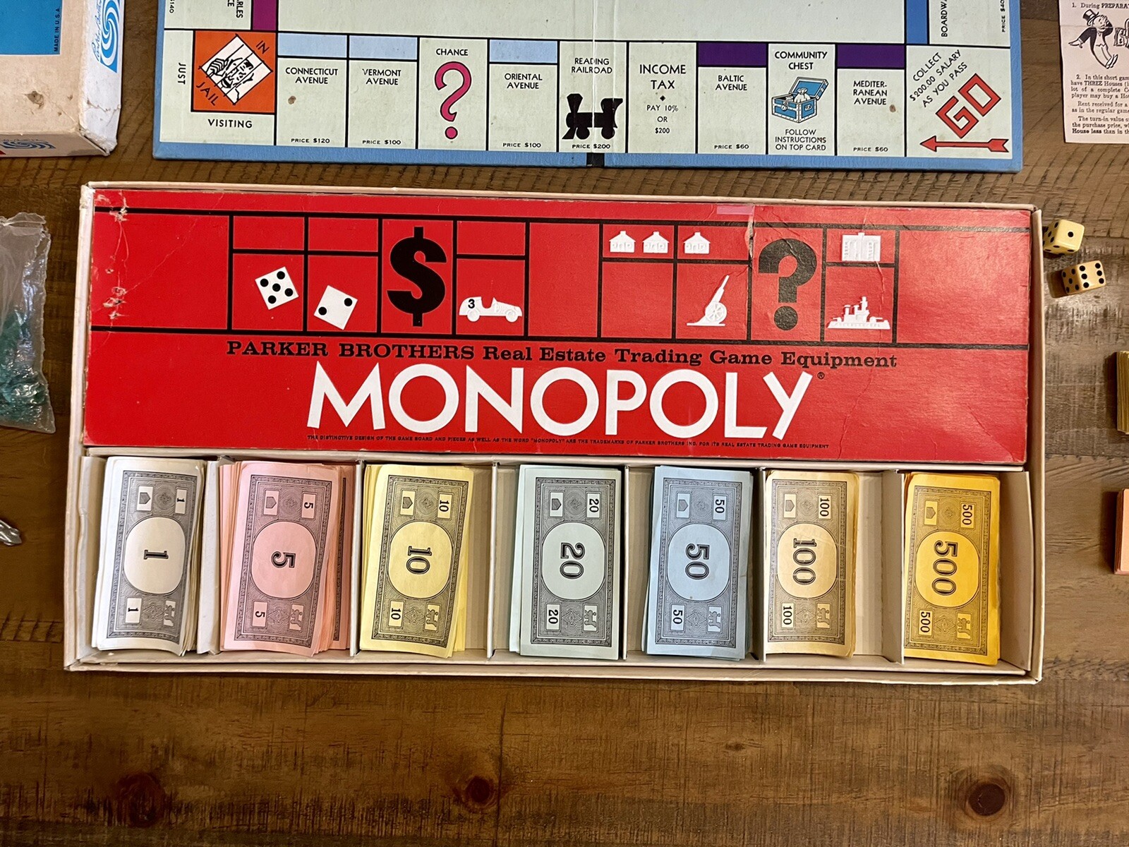 Trademark Vintage Monopoly Board Game 1961 – 60 Years Old! 🎲🎲