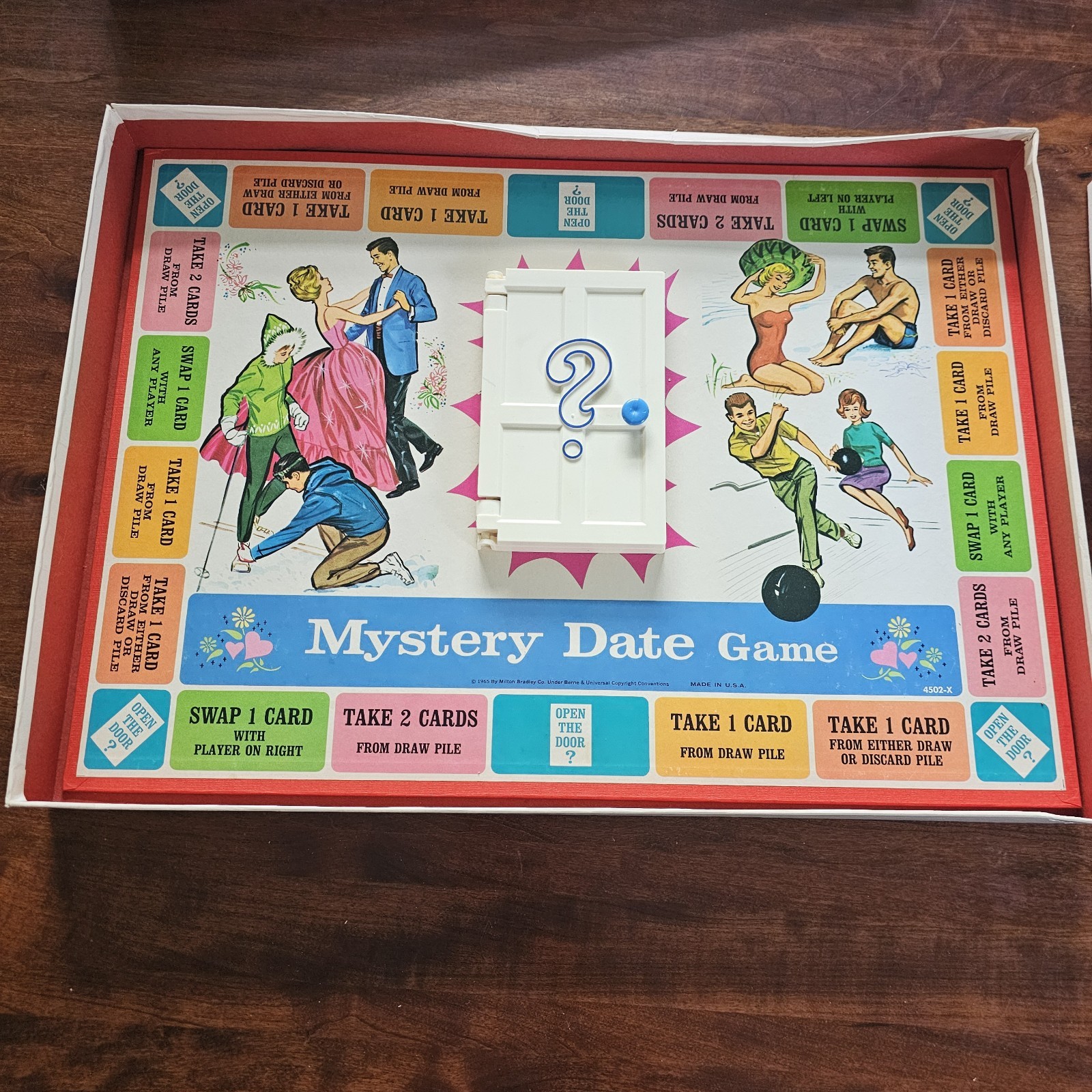 1965 MYSTERY DATE Vintage Original Version Board Game MILTON BRADLEY USA