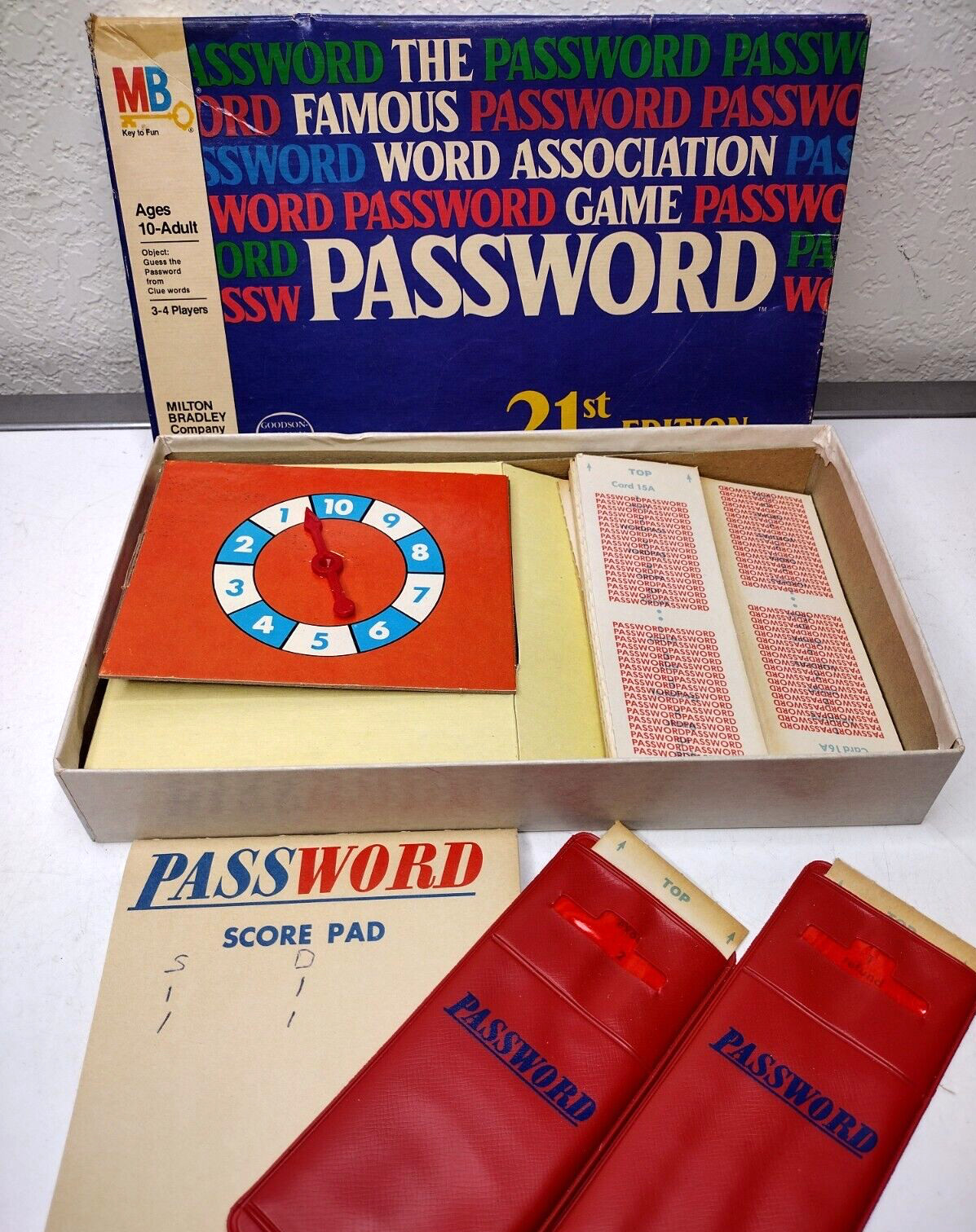 Vintage 1978 PASSWORD Board Game in Box Complete 21st Edition 3-4 Players USA