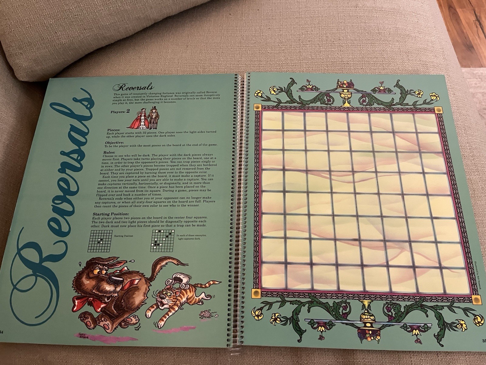 Highlights Best Board Games Around the World Spiral Bound Book Vintage 1992 MINT