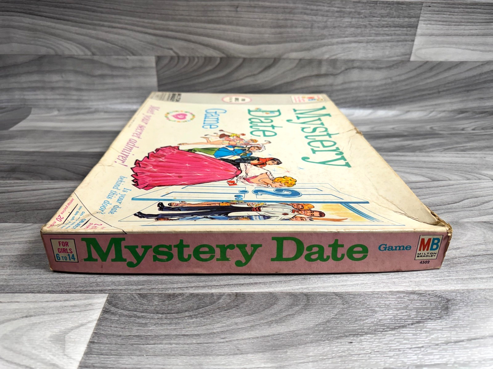 VINTAGE 1965 MILTON BRADLEY MYSTERY DATE GAME BOARD GAME MPN 4502 COMPLETE