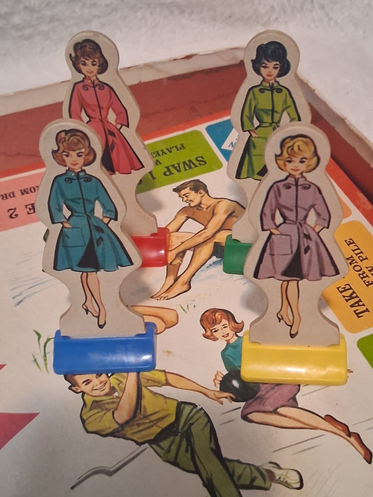 Vintage Milton Bradley Mystery Date Board Game 1965 Complete Game