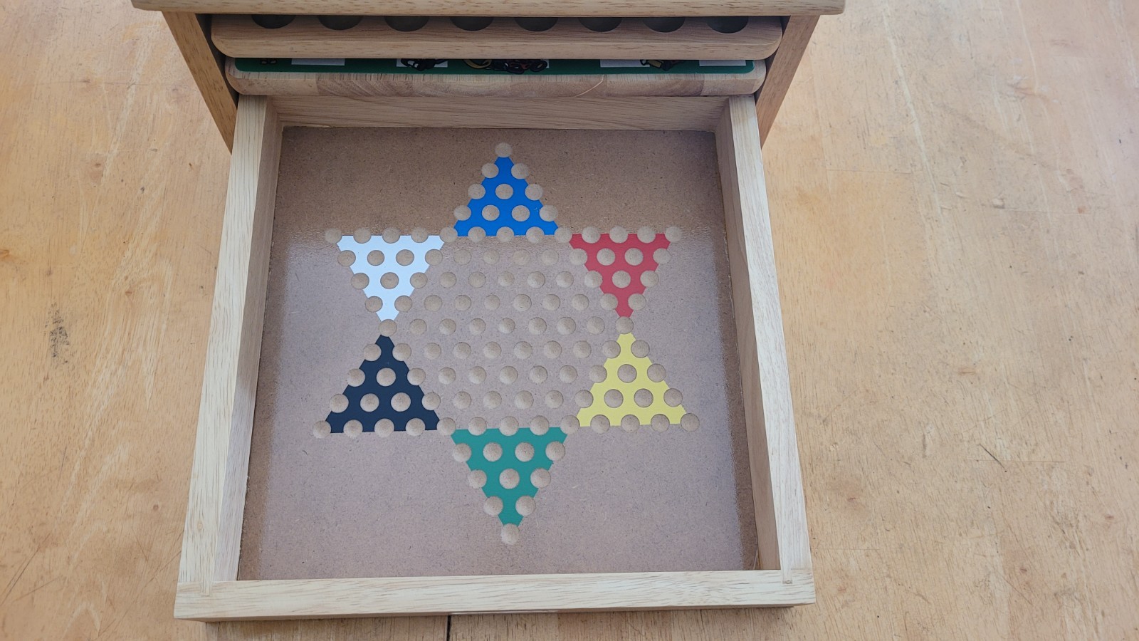 Vintage Multiple Classic Ten Games Solid Wood Boards “Game House”