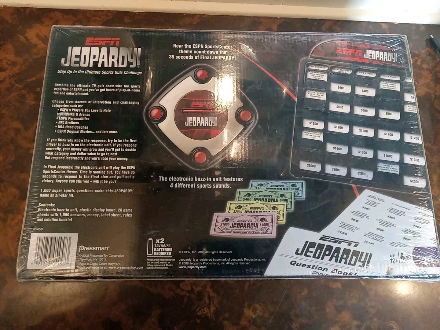 ESPN Jeopardy Ultimate Sports Quiz Challenge Game- Factory Sealed