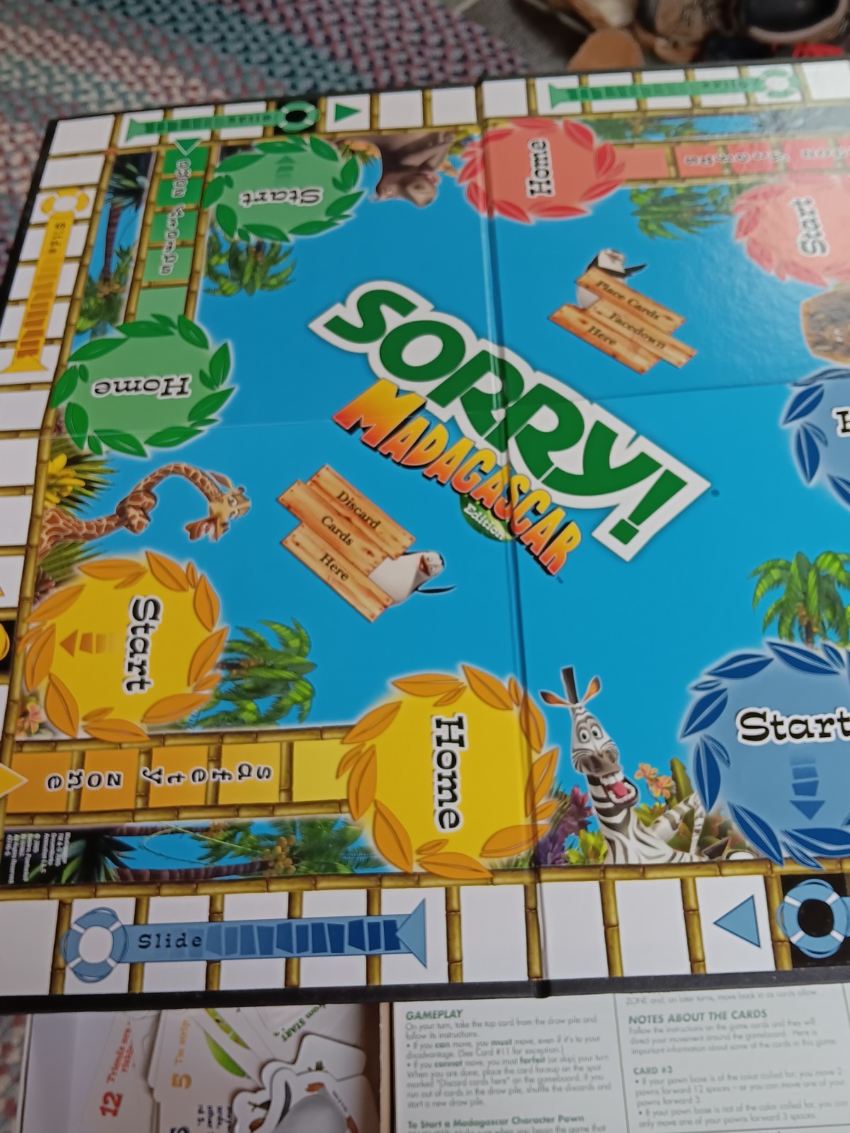 Sorry Madagascar Edition COMPLETE Parker Bro 2005 Dreamworks Kids Animals (2533)