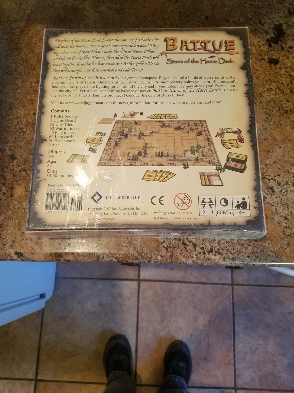NEW SEALED – BATTUE – STORM OF THE HORSE LORDS – Red Juggernaut – Board Game