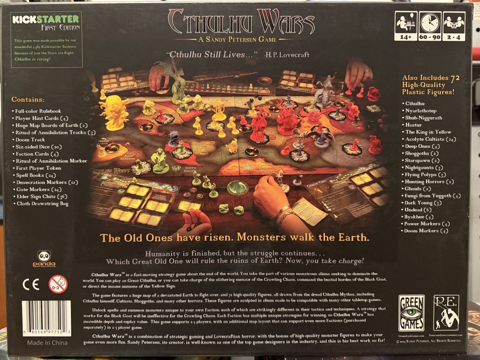 Cthulhu Wars Kickstarter 1st Ed + Windwalker + Opener of the Way + High Priests